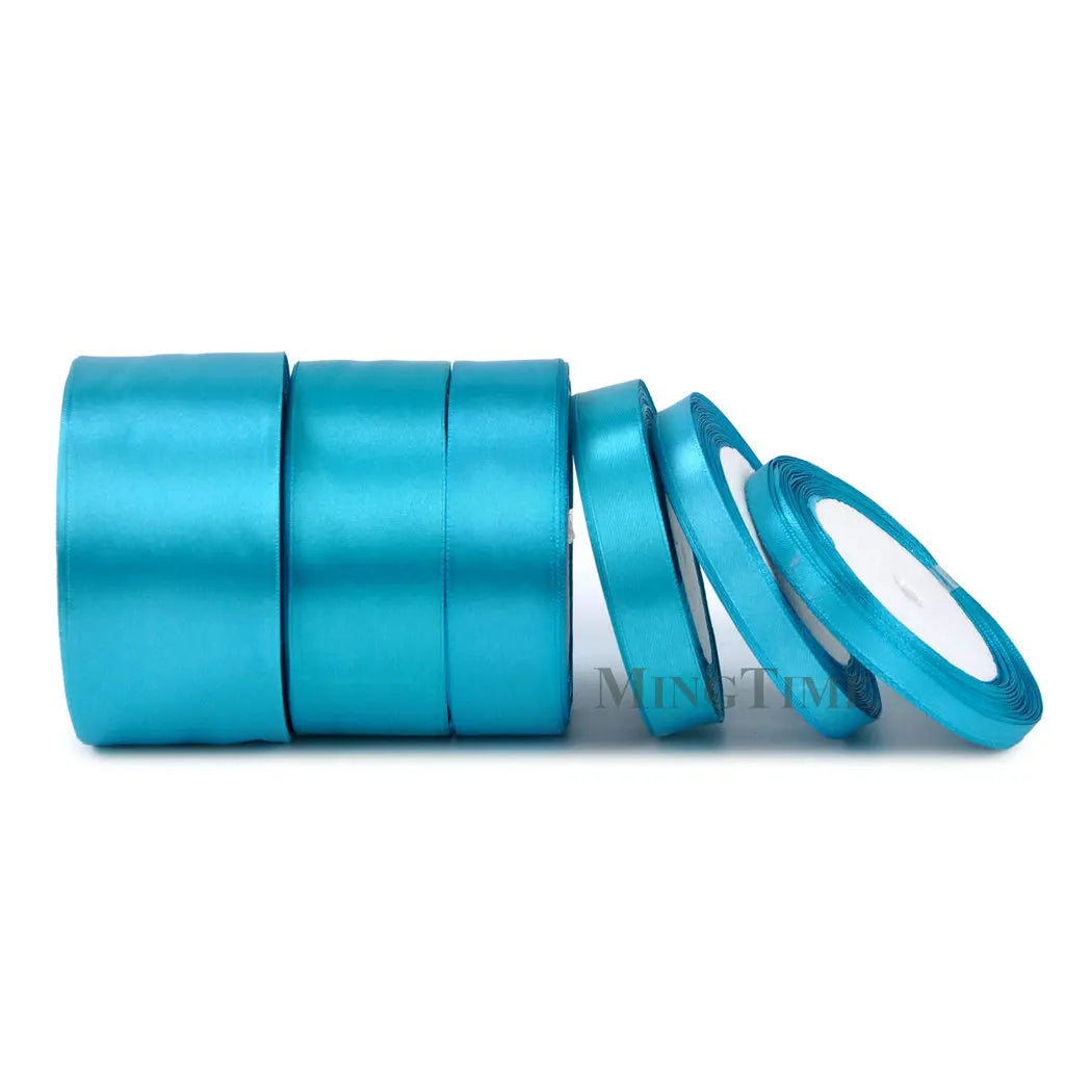 Satin Ribbon 25 Yards - 6-50mm Width Polyester Ribbon for Crafts, Gifts & Weddings