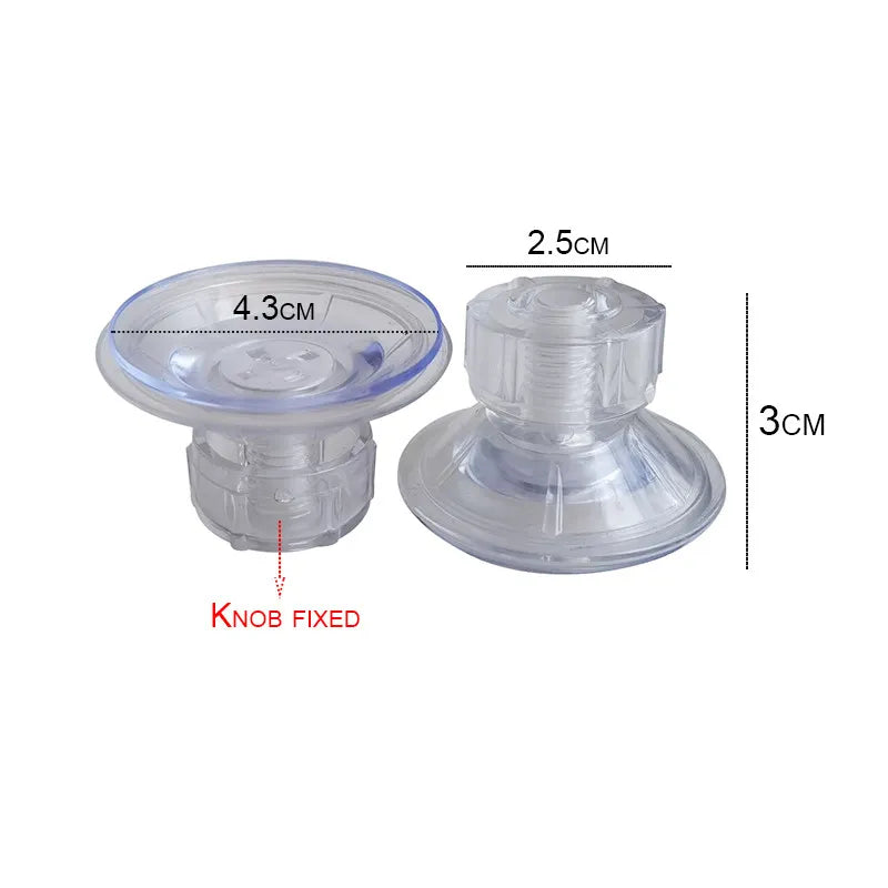 Suction cup ruler Handle - 4.3cm 1 Pcs Rotating suction cup for Sewing