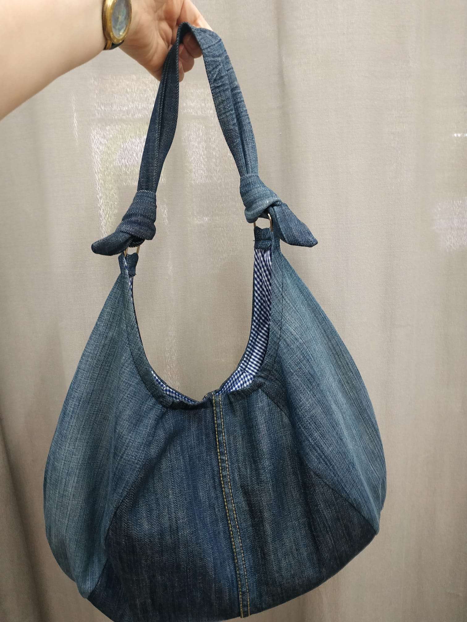 DENIM HOBO BAG - SEWING PDF PATTERNS AND INSTRUCTIONS