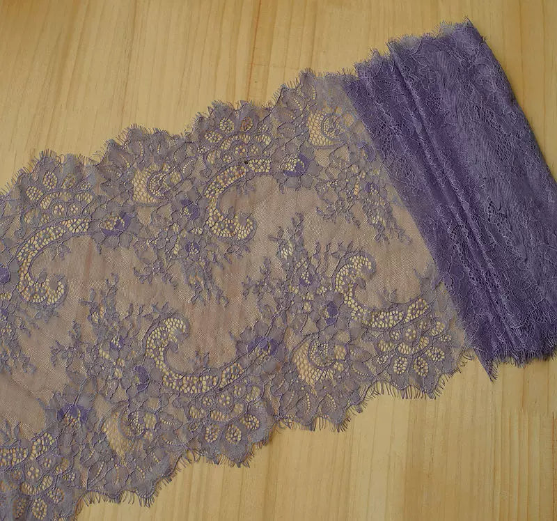 3 Meters Wide Eyelash Lace 35cm - Chantilly Lace Trim for Garments