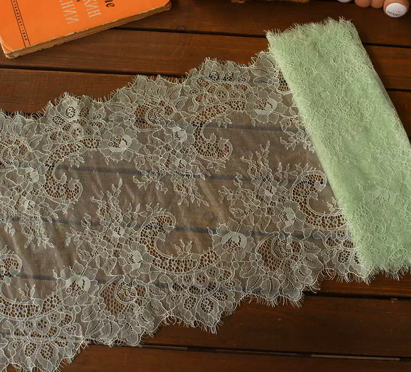 3 Meters Wide Eyelash Lace 35cm - Chantilly Lace Trim for Garments