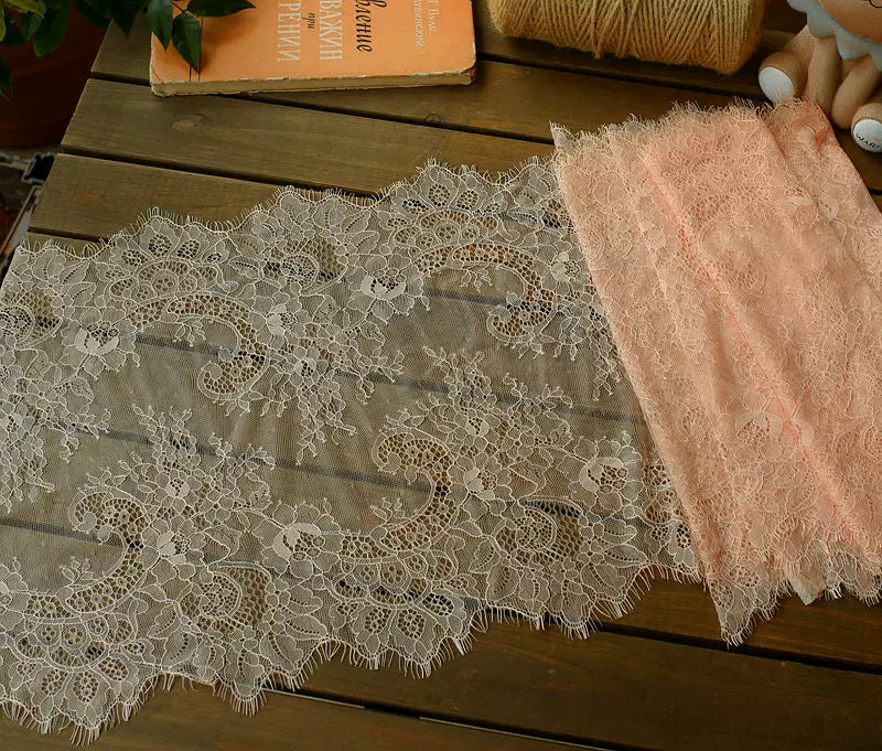 3 Meters Wide Eyelash Lace 35cm - Chantilly Lace Trim for Garments