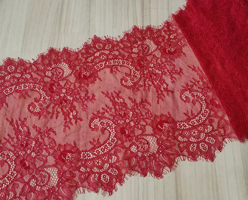 3 Meters Wide Eyelash Lace 35cm - Chantilly Lace Trim for Garments