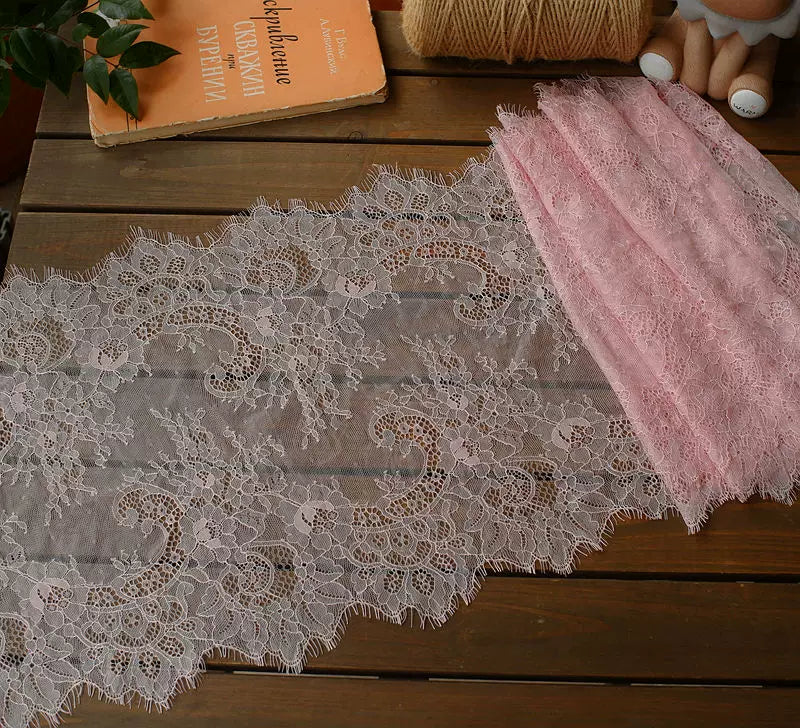 3 Meters Wide Eyelash Lace 35cm - Chantilly Lace Trim for Garments