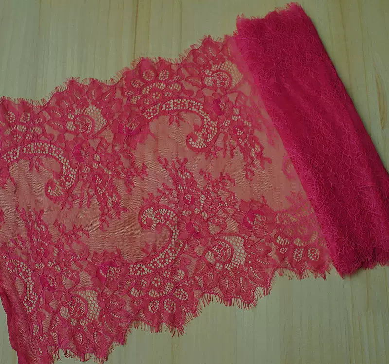 3 Meters Wide Eyelash Lace 35cm - Chantilly Lace Trim for Garments