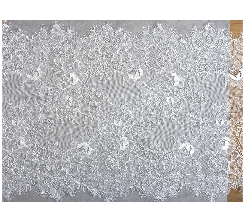 3 Meters Wide Eyelash Lace 35cm - Chantilly Lace Trim for Garments