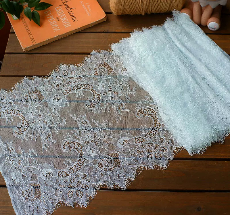 3 Meters Wide Eyelash Lace 35cm - Chantilly Lace Trim for Garments