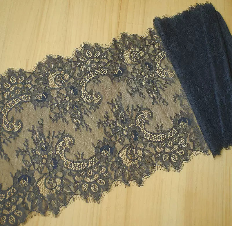 3 Meters Wide Eyelash Lace 35cm - Chantilly Lace Trim for Garments