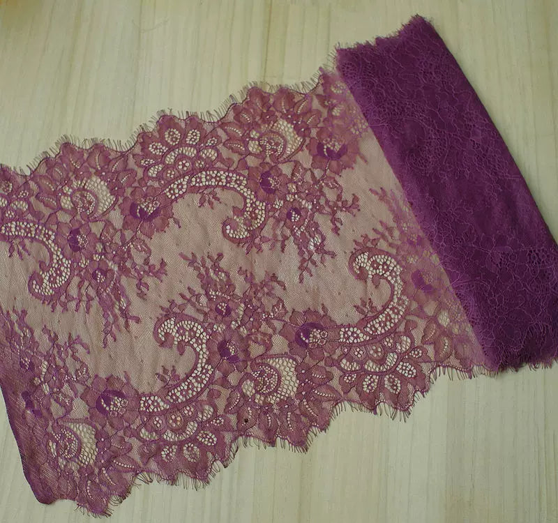 3 Meters Wide Eyelash Lace 35cm - Chantilly Lace Trim for Garments