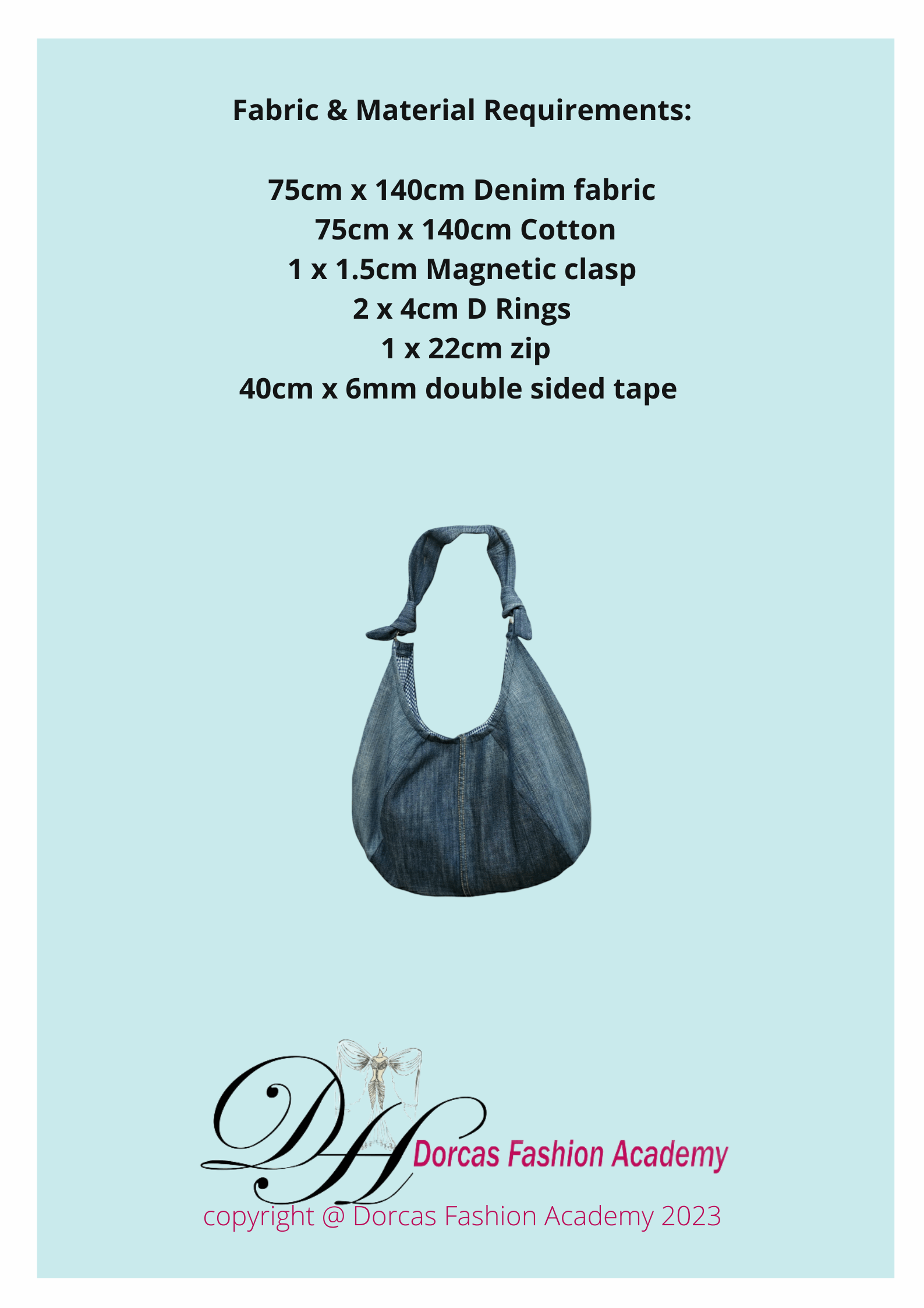 EASY ONE PIECE HOBO BAG PDF SEWING PATTERNS AND INSTRUCTIONS