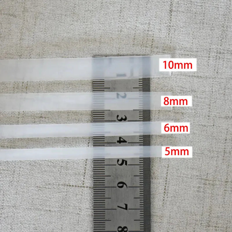 Clear Plastic Corset Boning - Multiple Widths & Lengths (5mm-10mm, 5-20 Yards) for Corsets & Bustiers