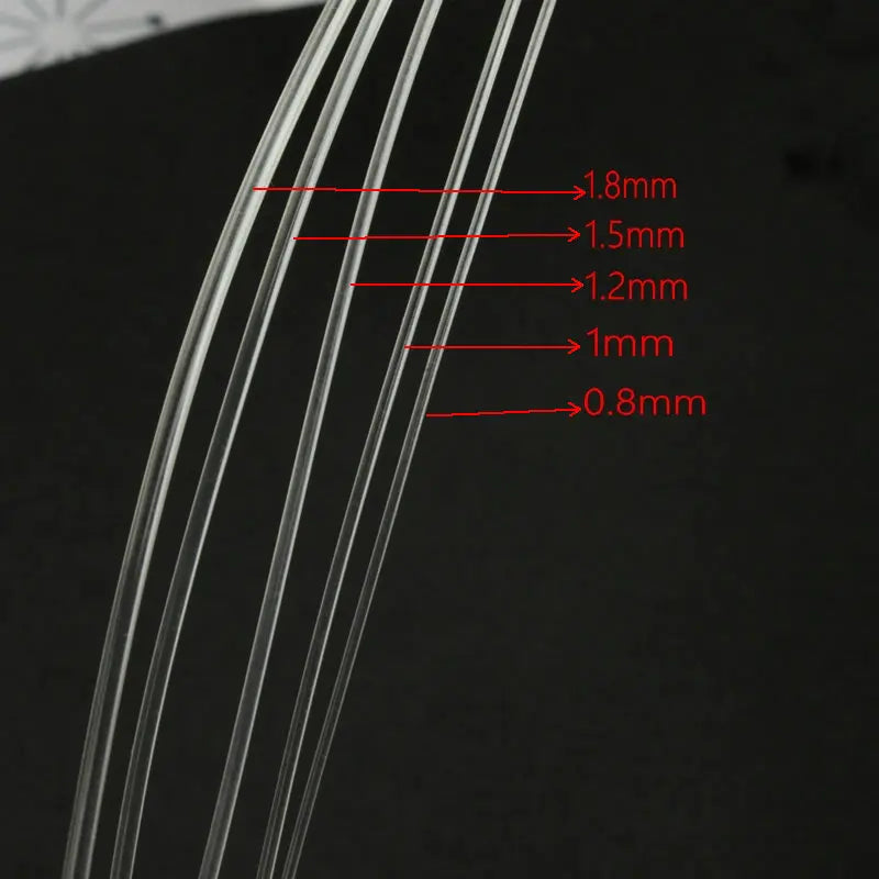 5 Yards Round Plastic Boning - 0.8-3mm Flexible Corset & Bra Boning