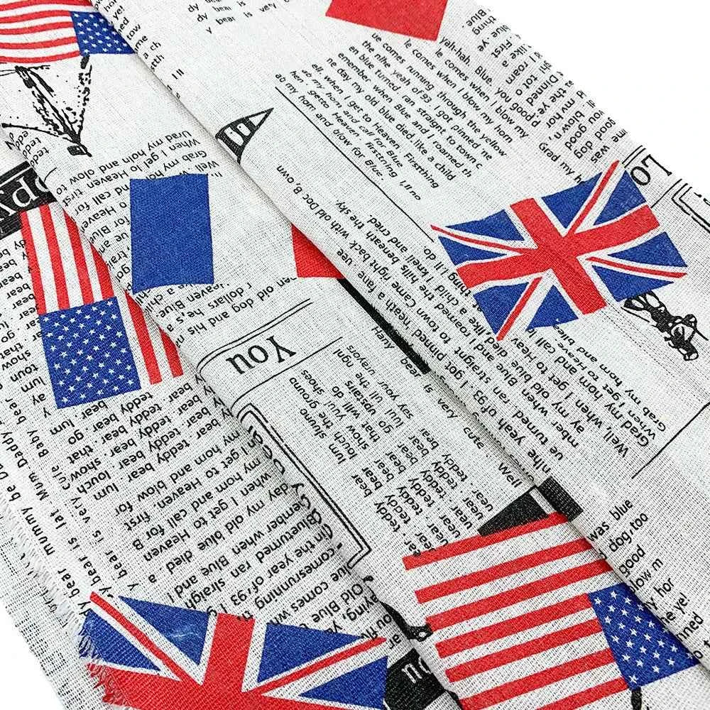 Printed Canvas Fabric 45x145cm - Decorative Cotton Canvas for Bags, Crafts & Home Décor