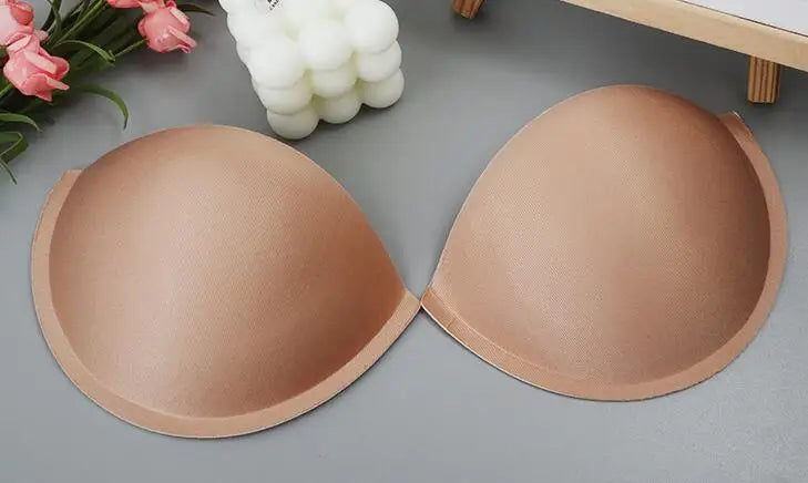 5 Pairs Push Up Bra Pads - Semicircle Bra Cups for Wedding Dresses & Swimwear (75B-85B)