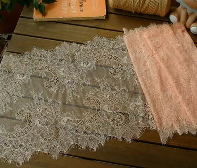 3 Meters Wide Eyelash Lace 35cm - Chantilly Lace Trim for Garments