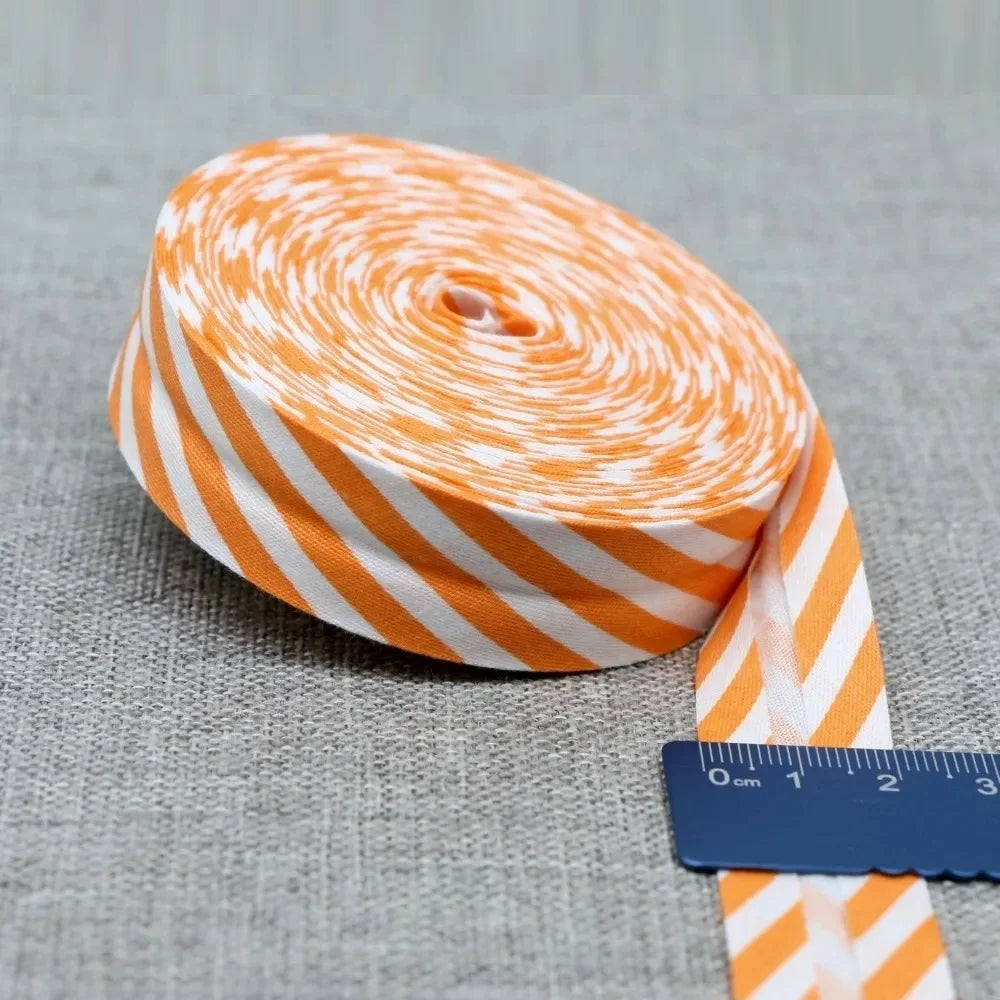 20mm Dot Print Bias Binding Tape 5m or 10m - Cotton Bias Tape for Sewing & Crafts