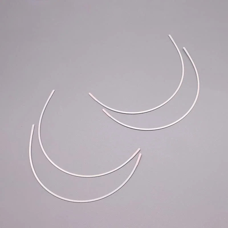 White Bra Underwires 12 Pieces - Professional Lingerie Making Supplies for Bustiers & Bras