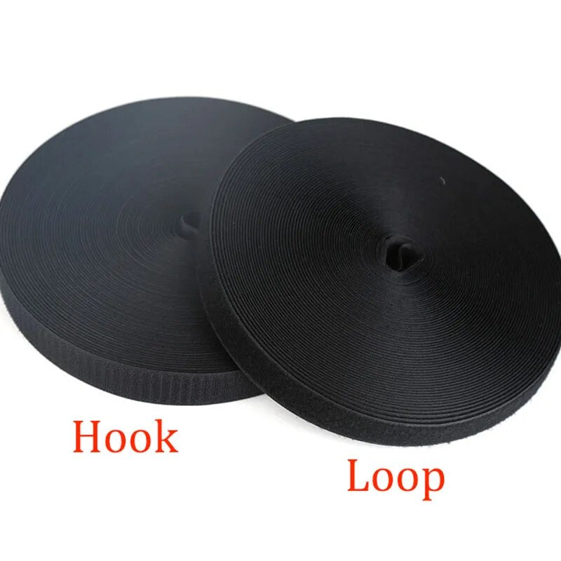 Velcro closures x 5Meters/Lot comes in Black or white