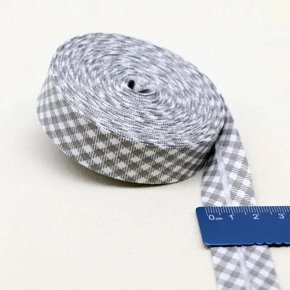 20mm Dot Print Bias Binding Tape 5m or 10m - Cotton Bias Tape for Sewing & Crafts