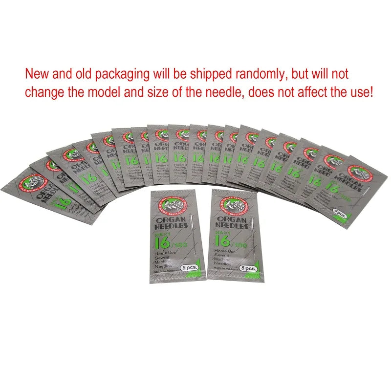 100pcs Organ Sewing Machine Needles - HAx1 130/705H for Domestic Machines (Singer, Brother, Janome)