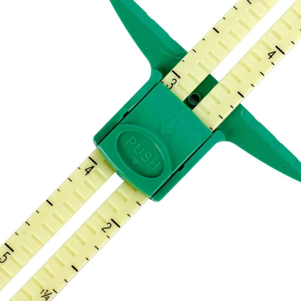 5-IN-1 Sewing Seam Ruler - Multi-Function Measuring Gauge for Quilting & Pattern Drafting