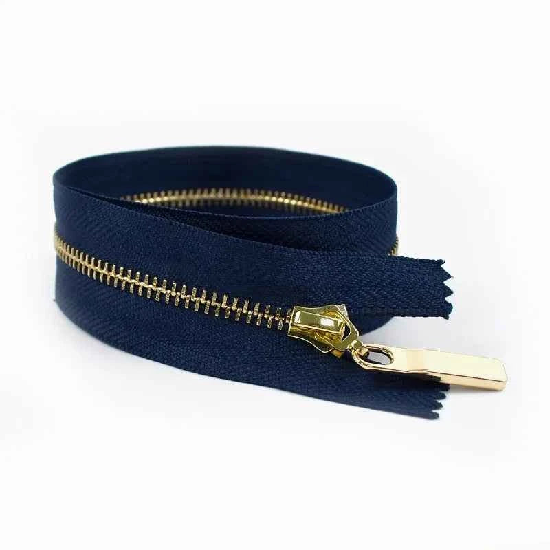 4-Pack 3# Metal Zippers - 15-70cm Close-End & Open-End Zippers for Bags, Garments & Repairs