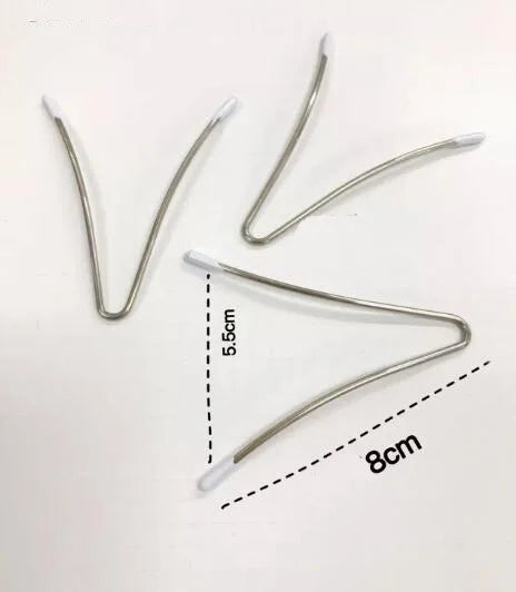 5pcs V-Shape Stainless Steel Underwires - Shaping Underwires for Bras & Swimwear