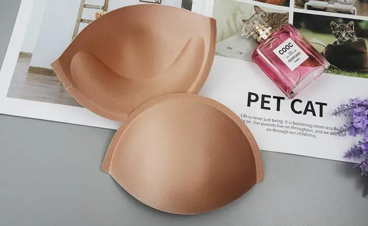 5 Pairs Push Up Bra Pads - Semicircle Bra Cups for Wedding Dresses & Swimwear (75B-85B)