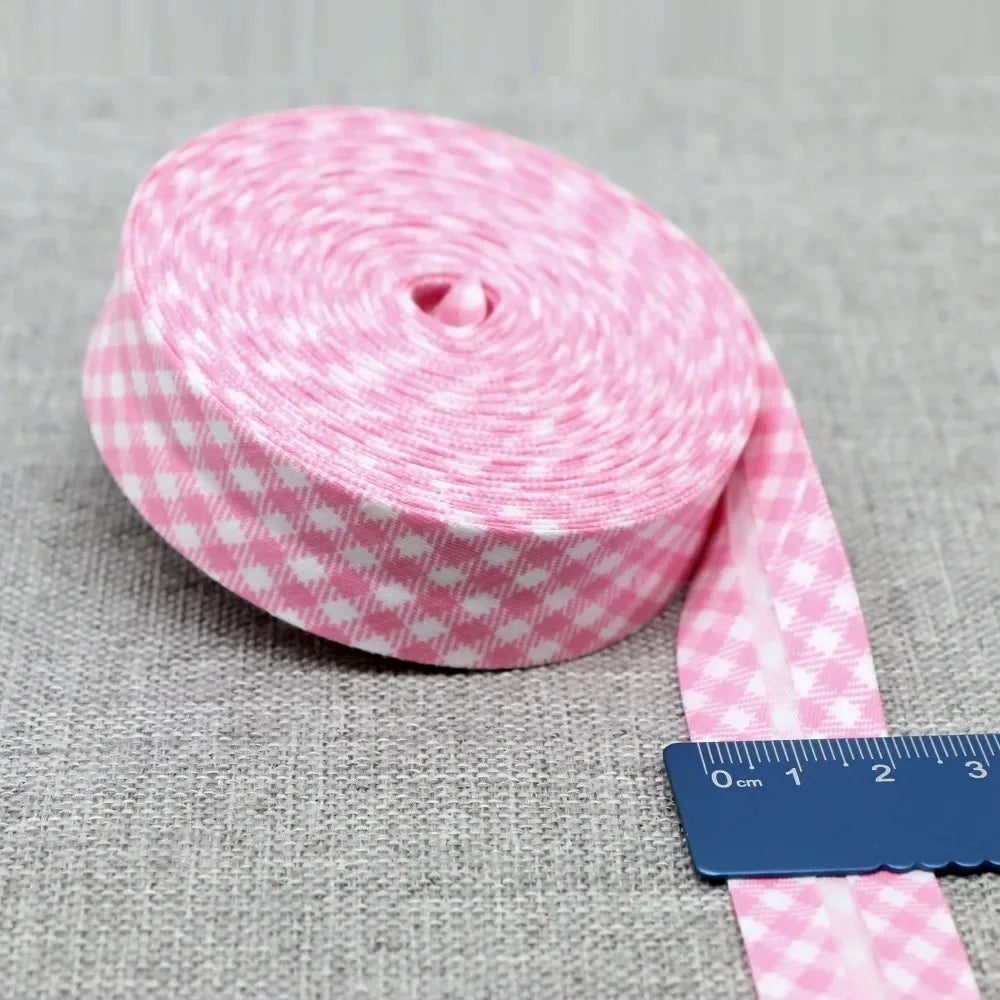 20mm Dot Print Bias Binding Tape 5m or 10m - Cotton Bias Tape for Sewing & Crafts