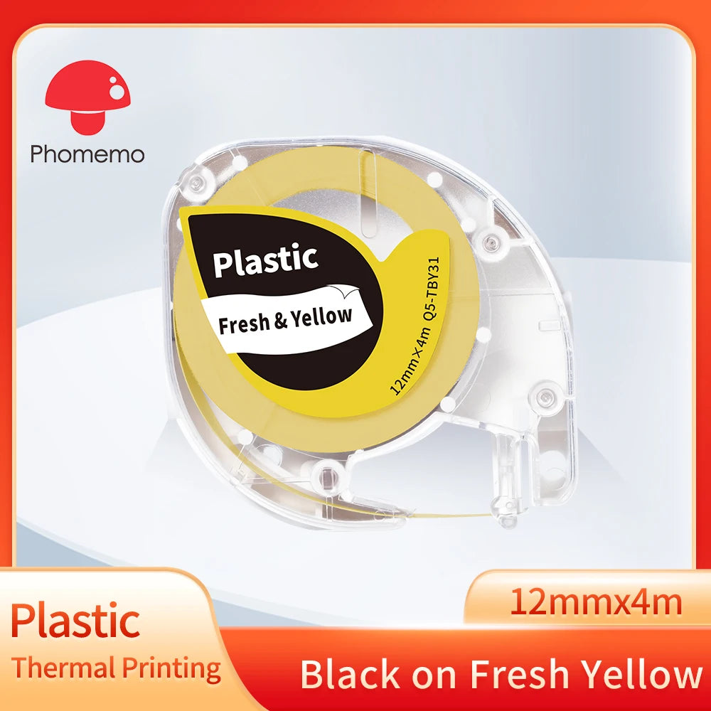 P12 PRO Label Maker Machine - Bluetooth Inkless Label Printer for Fabric & Satin Ribbon