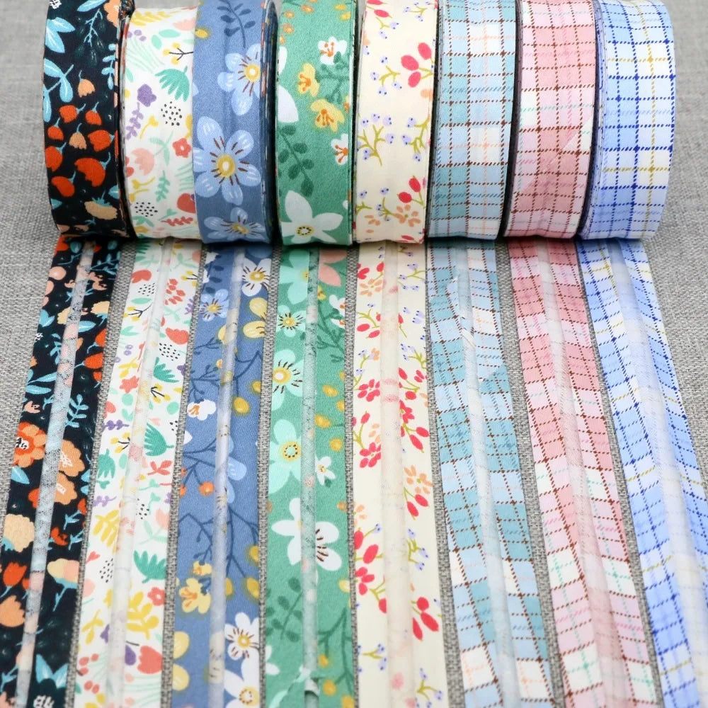 20mm Dot Print Bias Binding Tape 5m or 10m - Cotton Bias Tape for Sewing & Crafts