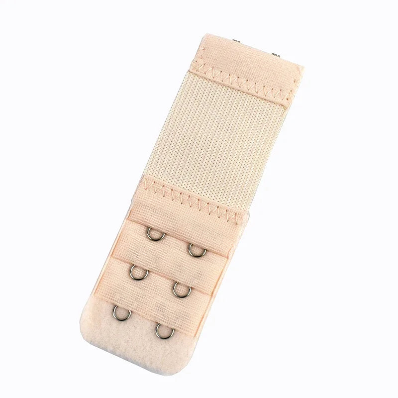 Bra Strap Extension 3-Row Hook & Eye - Adjustable Bra Extenders (2/5/10 Pack)