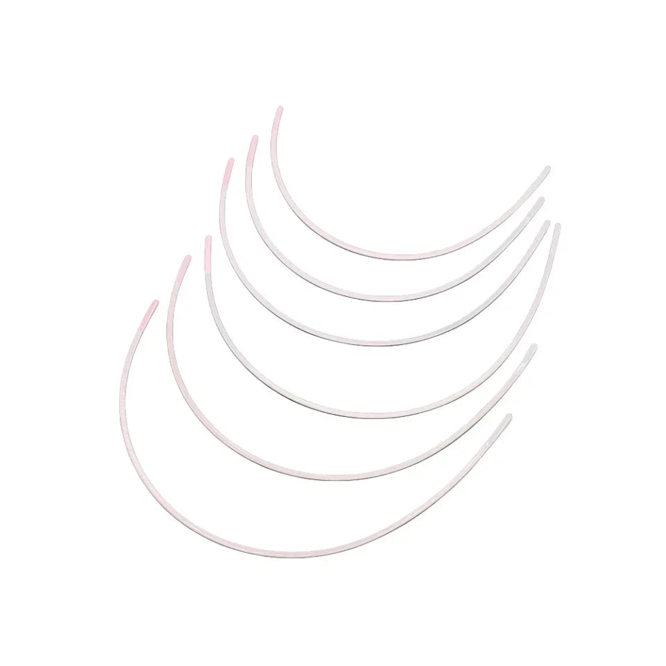 White Bra Underwires 12 Pieces - Professional Lingerie Making Supplies for Bustiers & Bras