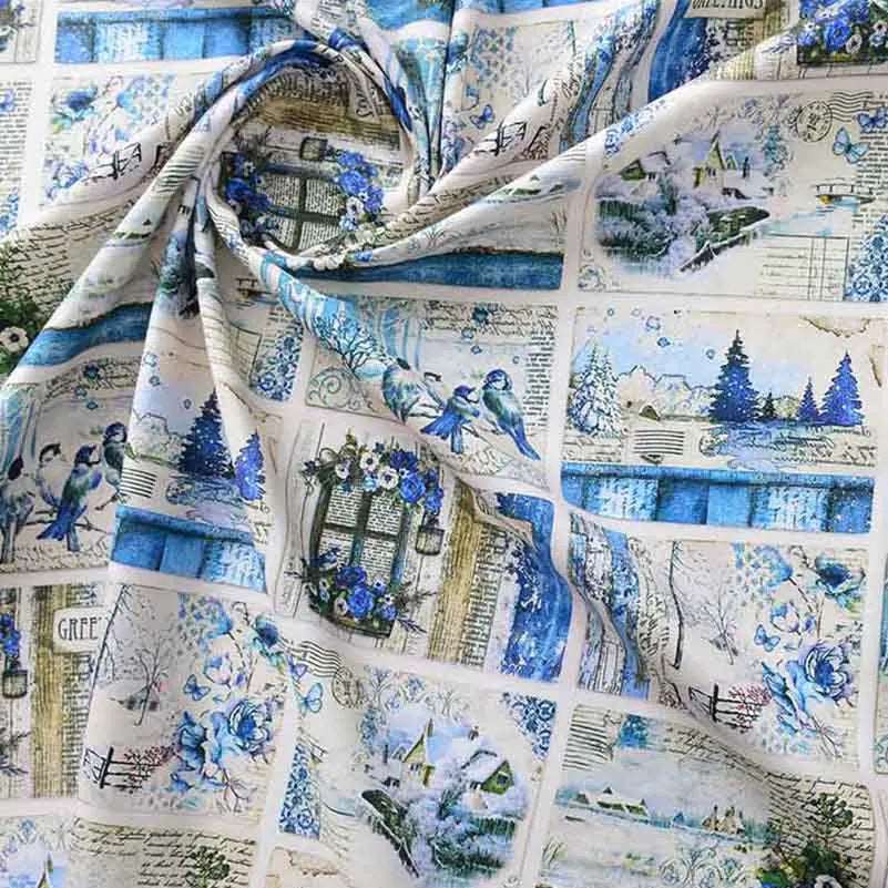 Cotton Printed canvas Fabric 50cm x 110cm