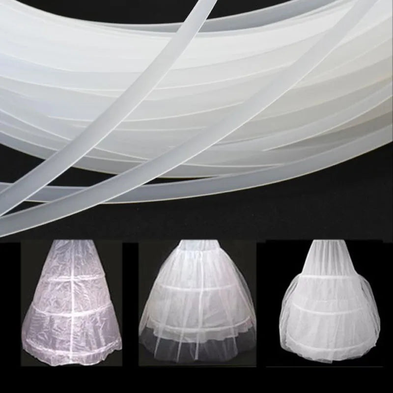 Clear Plastic Corset Boning - Multiple Widths & Lengths (5mm-10mm, 5-20 Yards) for Corsets & Bustiers