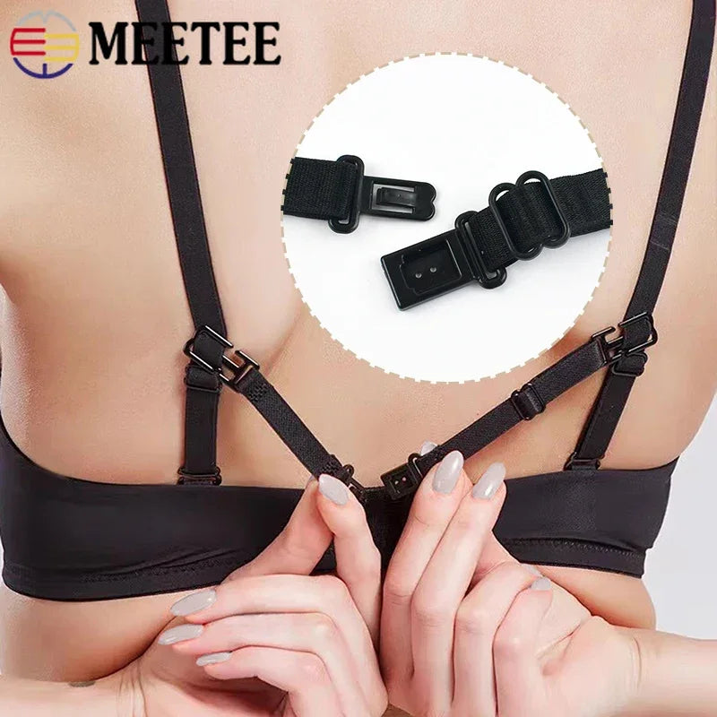 30 or 50 Pieces Plastic Bra Buckles 12.5mm - Adjustable Strap Clasps for Lingerie & Swimwear