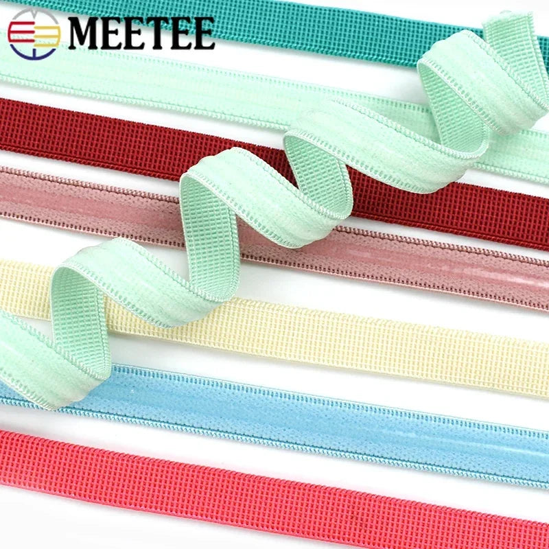 1, 3, 5 or 10 Meters 10mm Bra Strap Elastic with Silicone Non-Slip Strip