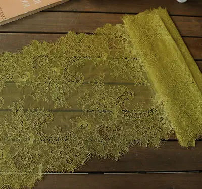 3 Meters Wide Eyelash Lace 35cm - Chantilly Lace Trim for Garments