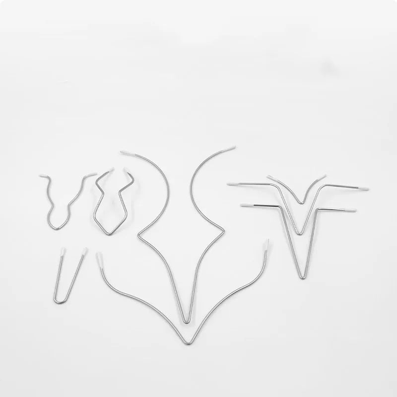 5pcs V-Shape Stainless Steel Underwires - Shaping Underwires for Bras & Swimwear