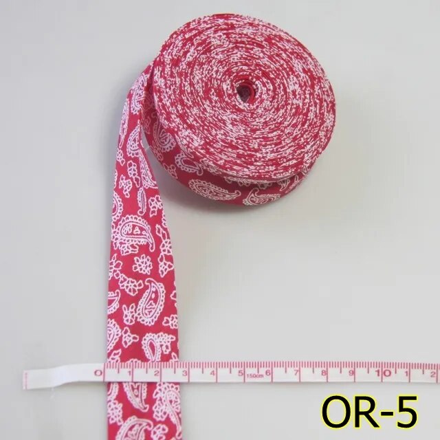 Printed Cotton Bias Binding - 25mm(1") Width / 5meters lot