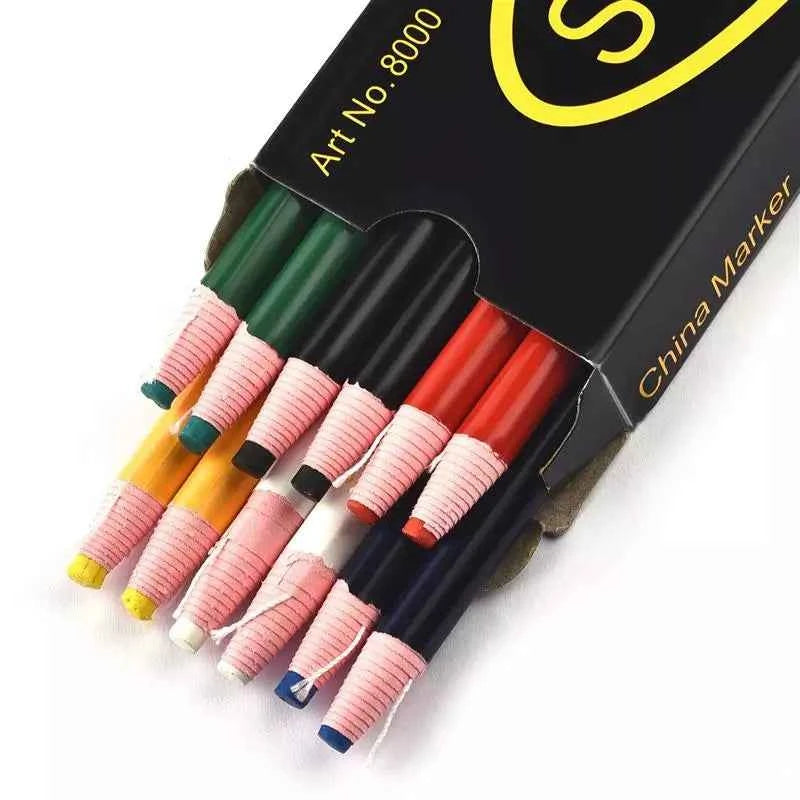 Tailor's Chalk & Pencils Set - Fabric Markers for Dressmaking & Pattern Marking