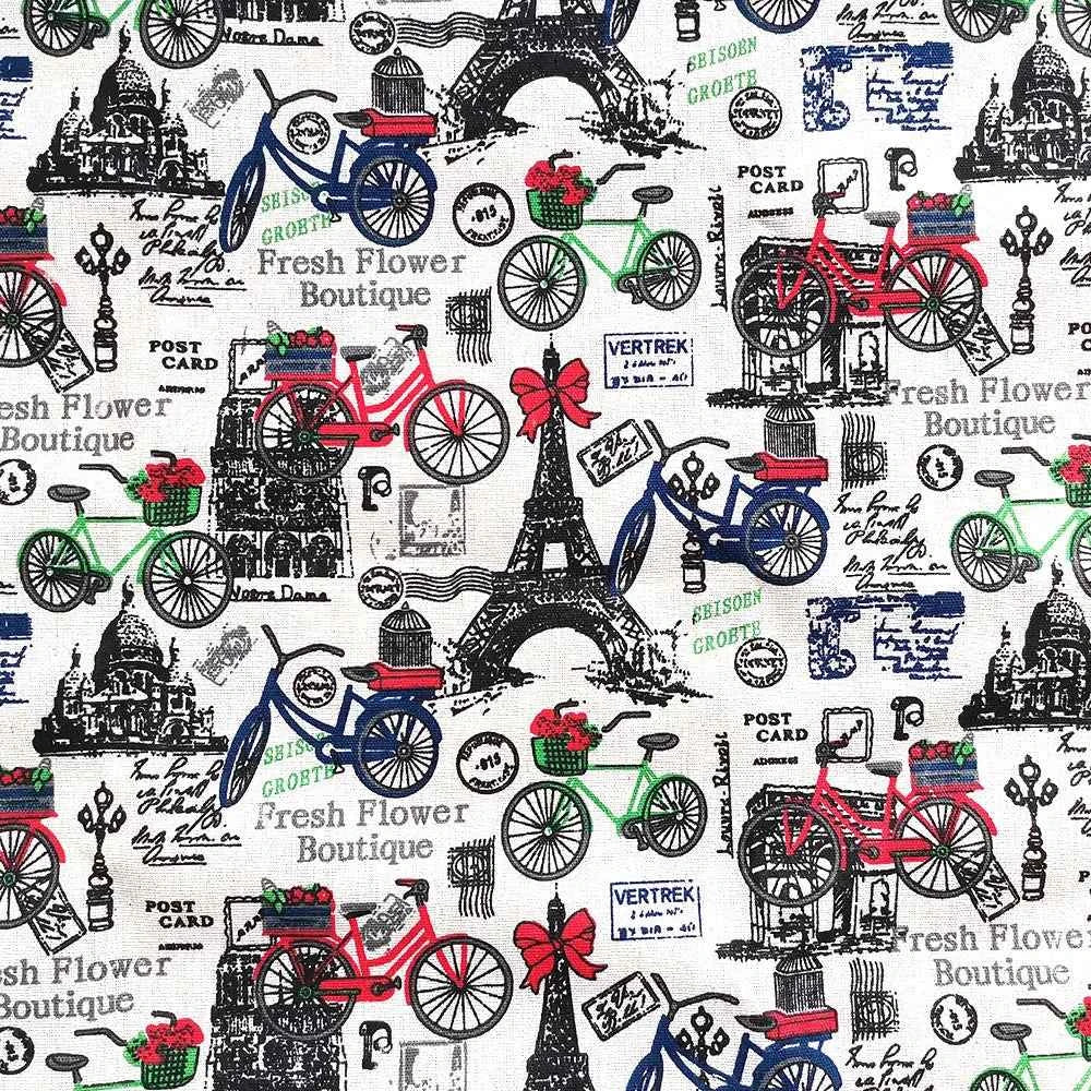 Printed Canvas Fabric 45x145cm - Decorative Cotton Canvas for Bags, Crafts & Home Décor