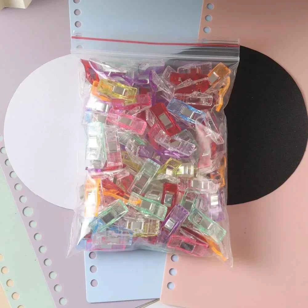 Plastic Sewing Clips 50pcs - Strong Wonder Clips for Quilting, Bag Making & Crafts