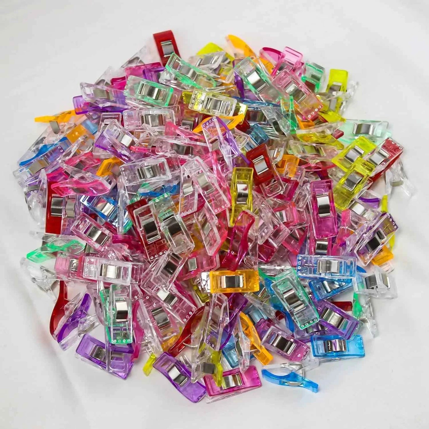 Plastic Sewing Clips 50pcs - Strong Wonder Clips for Quilting, Bag Making & Crafts