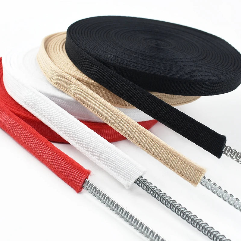 10mm Nylon Bra Underwire Casing - 5-20M Plush Channeling Tape for Lingerie