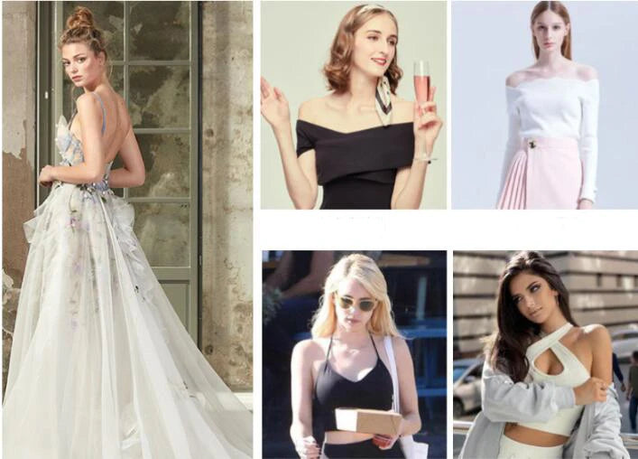 5 Pairs Push Up Bra Pads - Semicircle Bra Cups for Wedding Dresses & Swimwear (75B-85B)