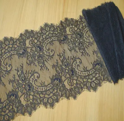 3 Meters Wide Eyelash Lace 35cm - Chantilly Lace Trim for Garments
