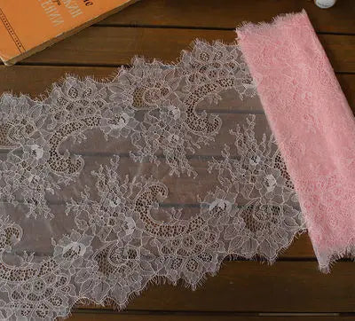 3 Meters Wide Eyelash Lace 35cm - Chantilly Lace Trim for Garments