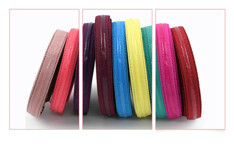 1, 3, 5 or 10 Meters 10mm Bra Strap Elastic with Silicone Non-Slip Strip