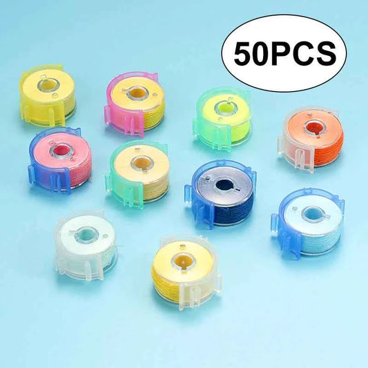 50pcs Spool Clips - Thread Bobbin Holders with Locking Function for Sewing